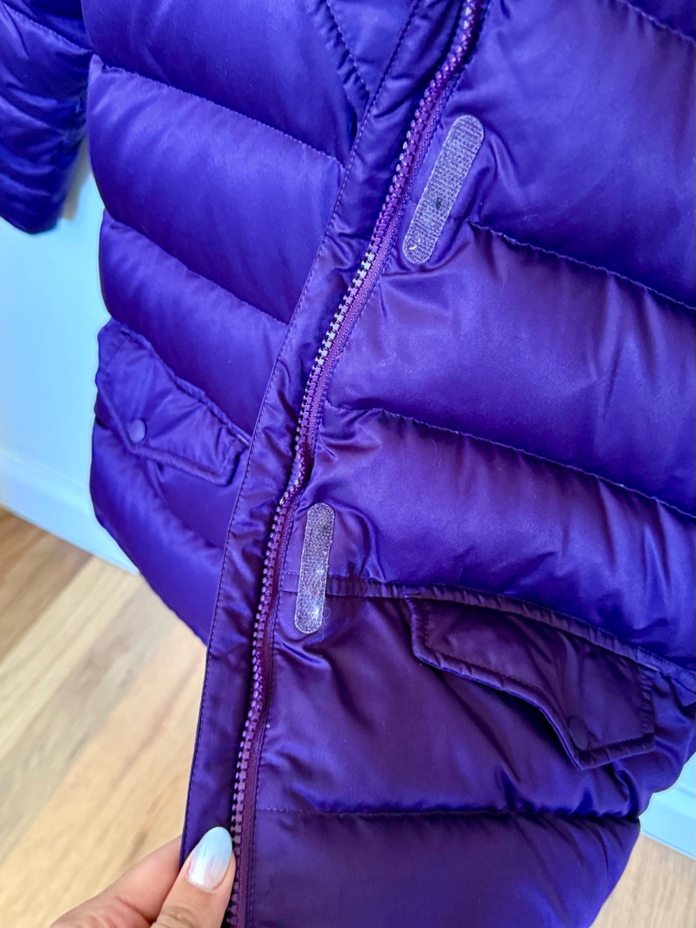 Patagonia Kids Purple Quilted Puffer Coat - Picture 6 of 7